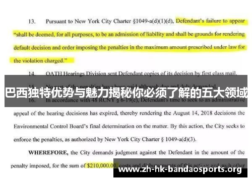 巴西独特优势与魅力揭秘你必须了解的五大领域